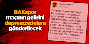 Samsunspor depremzedeler için sahaya çıkacak