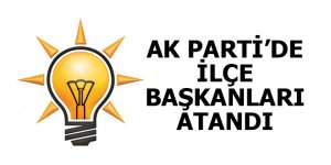 AK Parti’de 2 ilçe başkanı belli oldu