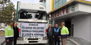 Kavak’tan Elazığ’a Yardım Eli