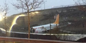 Sabiha Gökçen Havalimanı'nda uçak pistten çıktı