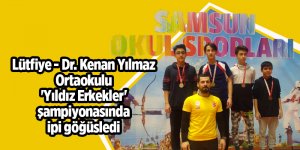 Lütfiye - Dr. Kenan Yılmaz Ortaokulu 'Yıldız Erkekler' şampiyonasında ipi göğüsledi