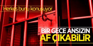 Bir gece ansızın af çıkabilir