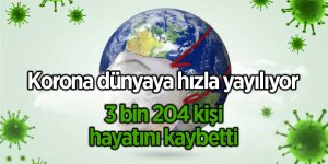 Korona dünyaya hızla yayılıyor