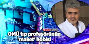 OMÜ tıp profesörünün 'maket' hobisi
