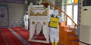 Havza'da camilerde dezenfekte çalışması yapıldı