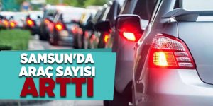 Samsun'da araç sayısı arttı