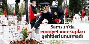 Samsun'da emniyet mensupları şehitleri unutmadı