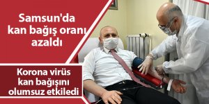 Samsun'da kan bağış oranı azaldı