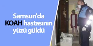 Samsun'da KOAH hastasının yüzü güldü