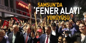 Samsun'da 4 bin kişilik 'Fener Alayı' yürüyüşü