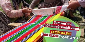 Samsun’un gökkuşağı renkli kilimi