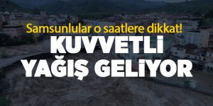 Meteoroloji’den Samsun’a sel uyarısı