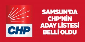 Samsun CHP'de aday listesi belli oldu!