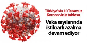 Türkiye'nin 10 Temmuz Korona virüs tablosu  - samsun haber