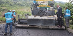 Tekkeköy’de asfalt yol atağı