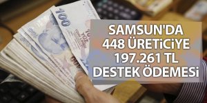 Samsun'da 448 üreticiye 197.261 TL destek ödemesi - samsun haber