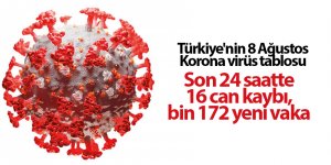 Türkiye'nin 8 Ağustos Korona virüs tablosu - samsun haber
