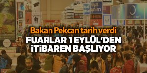 Fuarlar 1 Eylül'den itibaren başlıyor