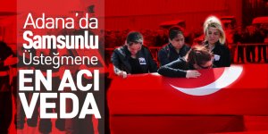 Samsunlu şehit pilota Adana’da hazin tören