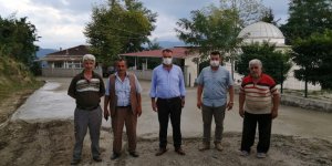 Salıpazarı'nda selin bozduğu yollar yeniden yapılıyor - samsun haber