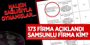 Samsunlu Firma Halkın Sağlığıyla Oynamış...