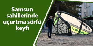 Samsun sahillerinde uçurtma sörfü keyfi - samsun haber