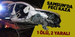 Karşı şeride geçen otomobil tır ile çarpıştı: 1 ölü, 2 yaralı - samsun haber