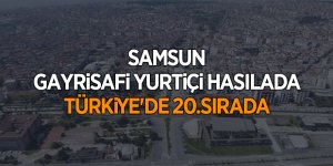 Samsun gayrisafi yurtiçi hasılada Türkiye'de 20.sırada - samsun haber