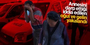 Annesini darp ettiği iddia edilen oğul ve gelin yakalandı 