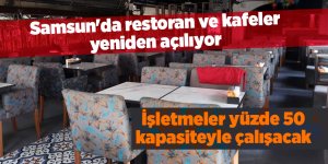 Samsun'da restoran ve kafeler yeniden açılıyor - samsun haber