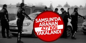 Samsun'da aranan 427 kişi yakalandı 