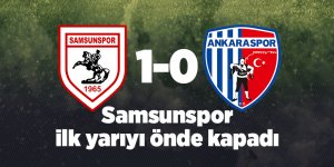 Samsunspor ilk yarıyı önde kapadı - samsun haber