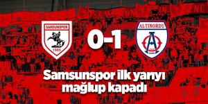 Samsunspor ilk yarıyı mağlup kapadı - samsun haber