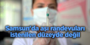 Samsun'da aşı randevuları istenilen düzeyde değil - samsun haber