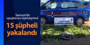 Samsun'da uyuşturucu operasyonu! 15 şüpheli yakalandı - samsun haber