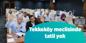 Tekkeköy meclisinde tatil yok - samsun haber