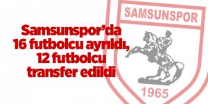 Samsunspor’da 16 futbolcu ayrıldı, 12 futbolcu transfer edildi - samsun haber