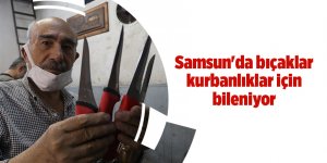 Samsun'da bıçaklar kurbanlıklar için bileniyor - samsun haber