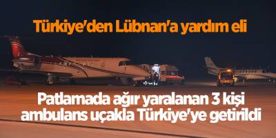 Türkiye'den Lübnan'a yardım eli