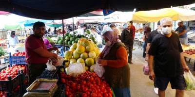 Samsun'da pazarda yaz bereketi -samsun haber