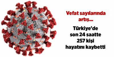 Türkiye'de son 24 saatte 257 kişi hayatını kaybetti