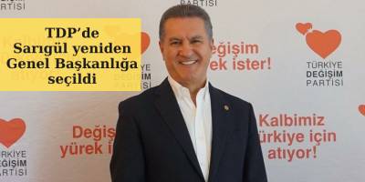 TDP’de Sarıgül yeniden Genel Başkanlığa seçildi