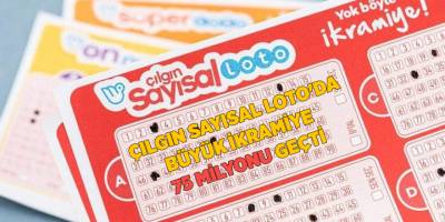 Çılgın Sayısal Loto'da büyük ikramiye  75 milyonu geçti