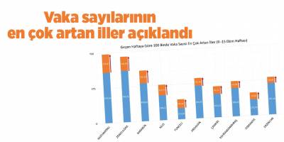 Vaka sayılarının en çok artan iller açıklandı