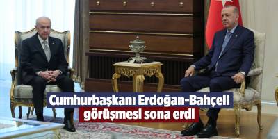 Cumhurbaşkanı Erdoğan-Bahçeli görüşmesi sona erdi