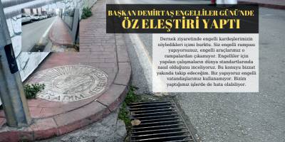 BAŞKAN DEMİRTAŞ ENGELLİLER GÜNÜ'NDE ÖZ ELEŞTİRİ YAPTI