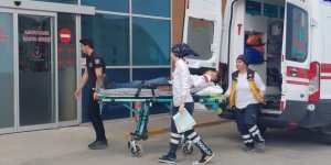 Bafra'da otomobil motosikletle çarpıştı: 1 yaralı