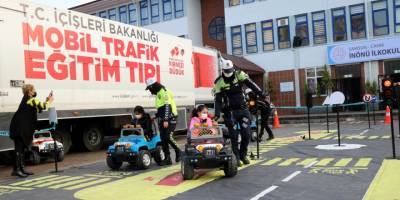 Samsun'da çocuklara Mobil Trafik Eğitimi - samsun haber
