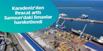 Karadeniz'den ihracat arttı Samsun'daki limanlar hareketlendi