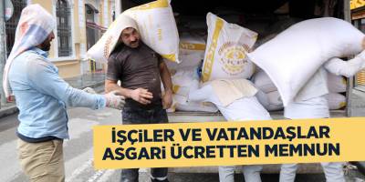 İşçiler ve vatandaşlar asgari ücretten memnun